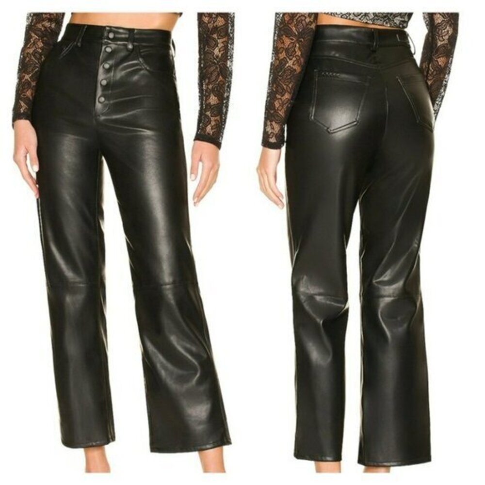 BLANKNYC Faux Leather Straight Leg Pant Nowhere Road